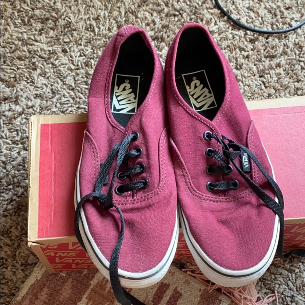 Burgundy OG Vans